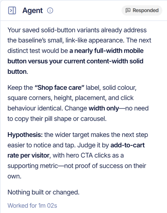 A competitor comparison